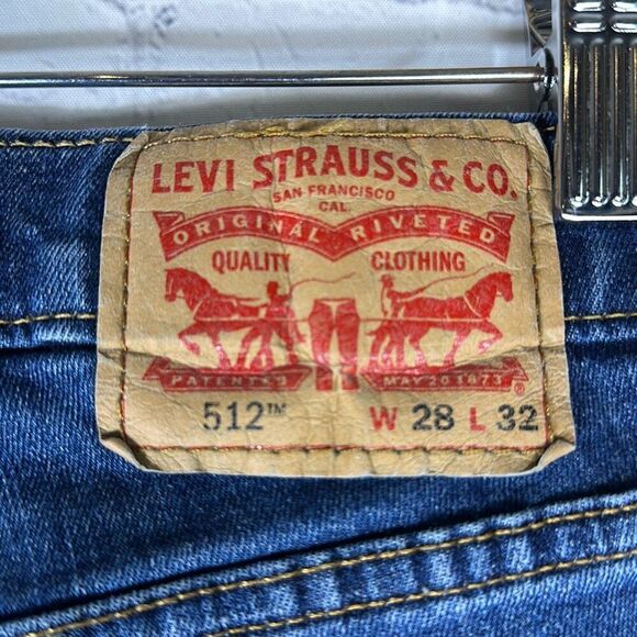 Levi’s 512 Mens Slim Taper Jeans Denim  size W28 x L32 - Picture 3 of 9